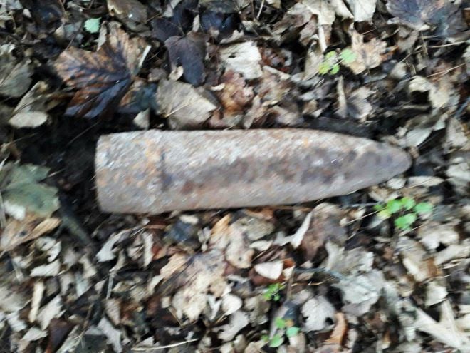 У Мокіївцях знайшли артилерійський снаряд часів Другої світової війни
