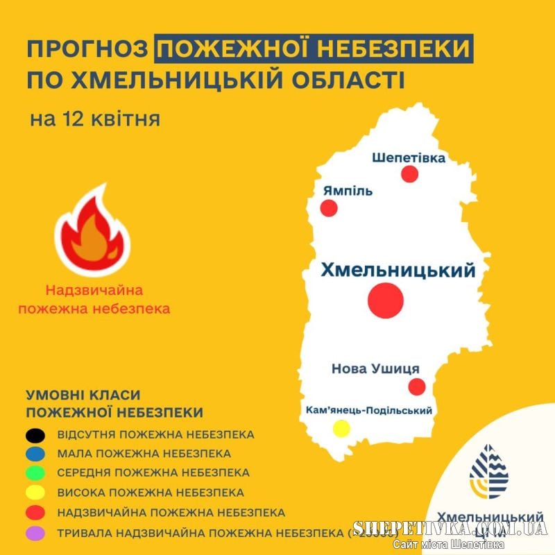 На Шепетівщині оголошено надзвичайний рівень пожежної небезпеки: які обмеження та до якого часу