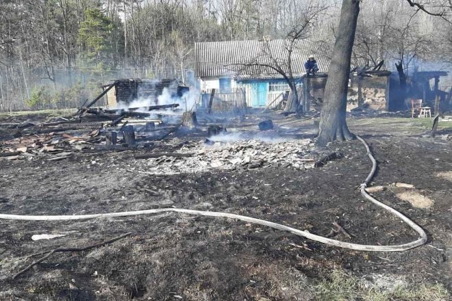 Ще одна господарча будівля згоріла у селі Мальованка через підпал сухостою