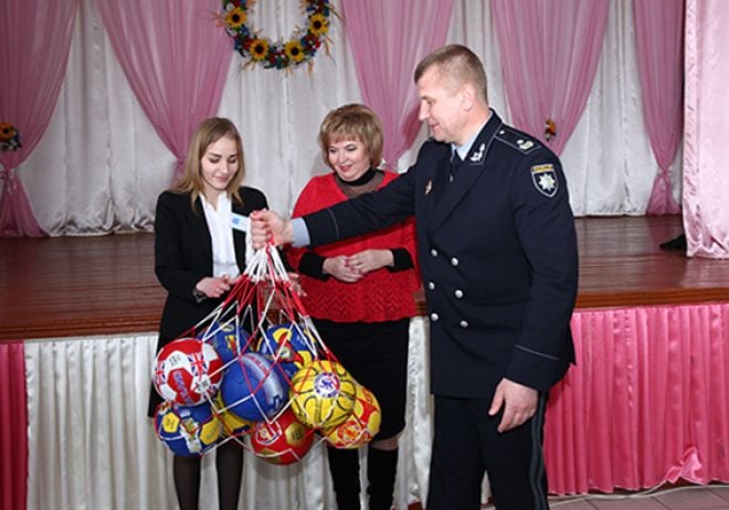 Головний поліціянт Хмельниччини презентував спортивний проект у Судилкові
