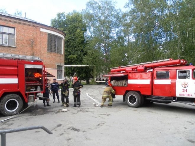 Рятувальники та медики навчалися спільним діям при пожежі у лікарні