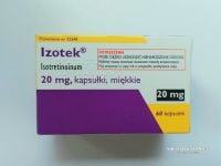 Izotek Ізотек Роакутан ізотретиноін 20 мг на 60 шт isotretinoin, цена 1050грн цена купить ціна