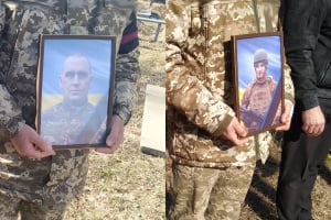 Белозор Леонід та Зайцев Володимир: Ізяславська громада провела у засвіти двох захисників