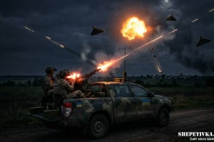 Минулої доби над Хмельниччиною була збито чи подавлено 31 ворожий БпЛА