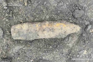 Неподалік Пліщина виявили артилерійський снаряд калібром 152 мм