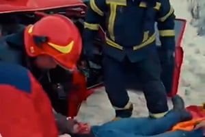 Поблизу села Хролин рятувальники ліквідовували наслідки смертельної автотрощі