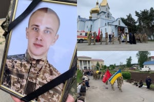 Славутська громада прощалася з воїном Ростиславом Ніколайчуком