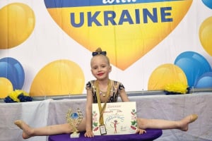 5-річна нетішинка виборола золото всеукраїнського турніру з художньої гімнастики