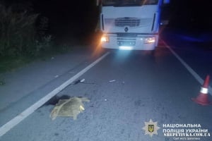 На Шепетівщині вантажівка наїхала на пішохіда: він потрапив до лікарні
