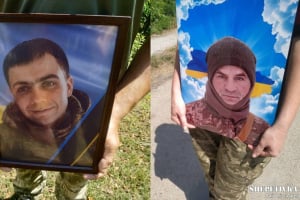 Після довгих місяців невідомості: Ізяславська громада попрощалася із двома захисниками