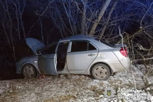 На Шепетівщині авто з’їхало у кювет та зіткнулось з деревом: пасажирка загинула