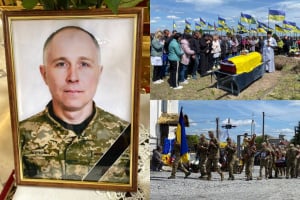 У Полонному провели у засвіти воїна Гучка Віктора Павловича