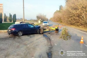 На Шепетівщині не змогли розминутись водії мінітрактора та автомобіля