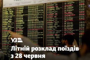 Літній графік «Укрзалізниці»: які оновлені поїзди курсуватимуть через Шепетівку