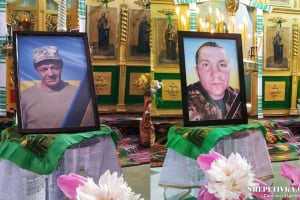 У селі Білогородка провели у засвіти двої воїнів: Олександра Гончарука та Сергія Мирончука