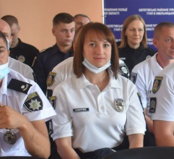 Працівники поліції приймали вітання напередодні професійного свята
