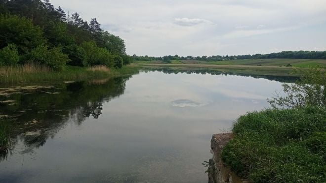 На дні приспущеного ставка села Городище було виявлено небезпечну знахідку