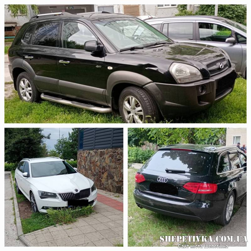 У Нетішині провели рейд з виявлення запаркованих авто на газонах