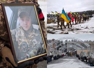 Жителі Славутської громади провели в останню дорогу військовослужбовця Артема Іваніка