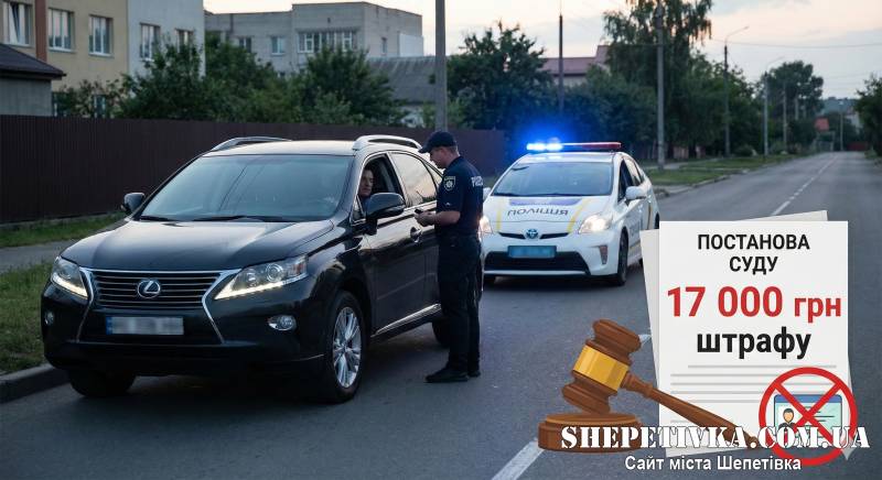Ціна поїздки під кайфом у Шепетівці: у водія Lexus відібрали права, попри всі хитрощі адвоката