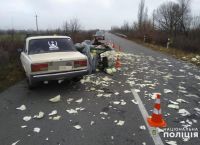 У Шепетівському районі гужова повозка зіткнулась з автомобілем