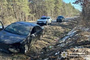 Нетішинець намагався уникнути наїзду на собаку та з’їхав у кювет