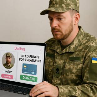 Псевдовійськовий збирав кошти із довірливих жінок на сайті знайомств