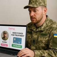 Псевдовійськовий збирав кошти із довірливих жінок на сайті знайомств