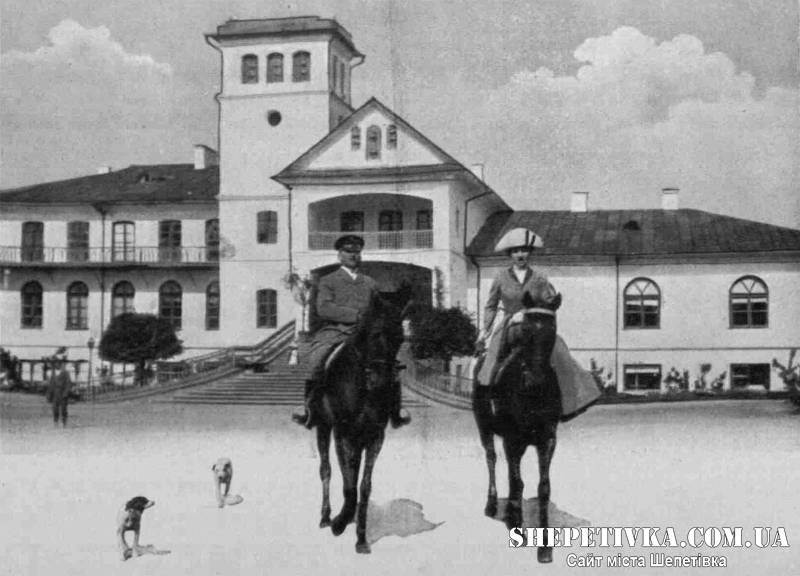 Едвард Тишкевич з дружиною Аделею в останні роки існування палацу.