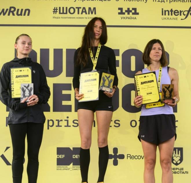 Шепетівчанка Вікторія Булік ліворуч