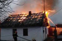 У Шепетівці на провулку Українському горів будинок