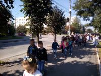 Дітей школи-гімназії вчили правил дорожнього руху