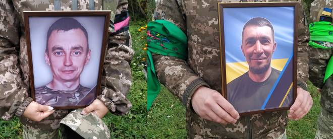 Мешканці Щурівчиків провели у засвіти захисників Бориса Рачка та Василя Забарнюка