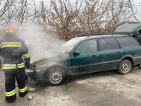 У Шепетівці на вулиці Некрасова горів автомобіль