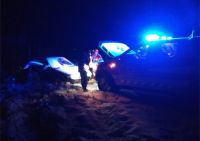 Поблизу села Пліщин автомобіль з'їхав у кювет