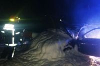 Неподалік села Судилків на ходу загорівся автомобіль