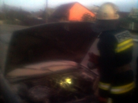 Автомобіль мало не згорів повністю