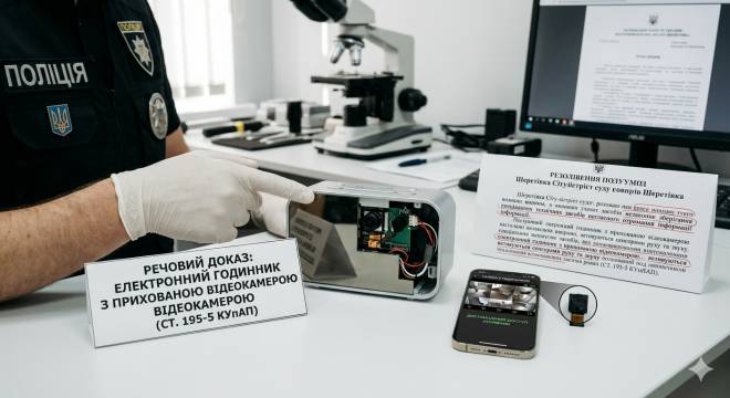 Шпигунський годинник: у Шепетівці оштрафували чоловіка за незаконне зберігання прихованої камери