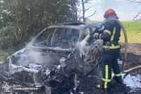 Минулої доби на Шепетівщині горів автомобіль та сміттєзвалище