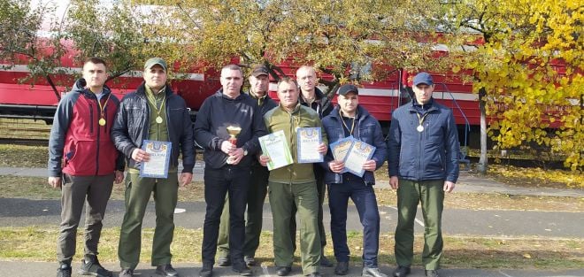 Команда пожежного поїзда станції Шепетівка здобула перемогу на регіональних змаганнях