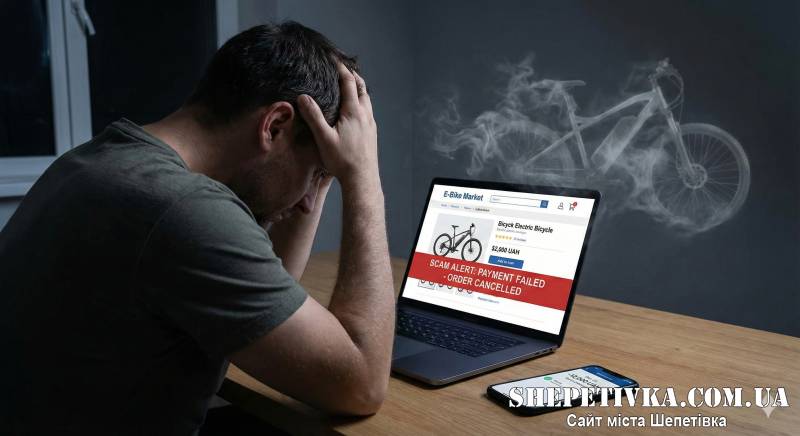 Житель Нетішина втратив понад 12 тисяч гривень, намагаючись купити електровелосипед
