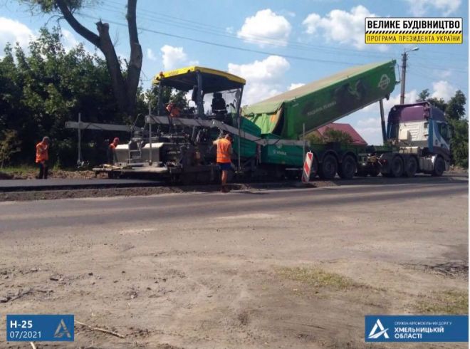 Облавтодор розповів про перебіг ремонту дороги між селом Кам&#039;янка та Шепетівкою