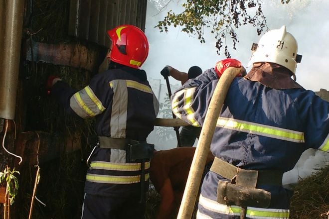 На Шепетівщині горів приватний сінник