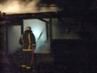 Ліквідовували пожежу допоміжної споруди в Рудні Новенькій