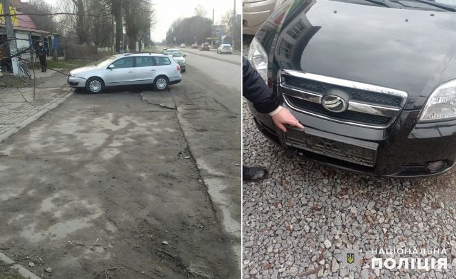 На Старокостянтинівському шосе автомобіль наїхав на літнього велосипедиста