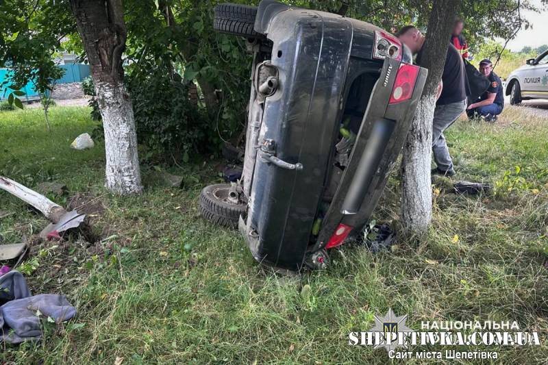 Нічна автотроща у Полонному: легковик злетів у кювет і перекинувся, водій загинув на місці