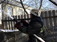 У Великій Медведівці горіла господарча будівля