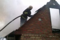 На вулиці Пліщинській горів житловий будинок