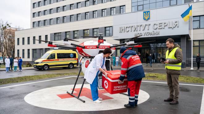 Українські дрони доставлятимуть ліки та донорські органи: що відомо про експеримент уряду