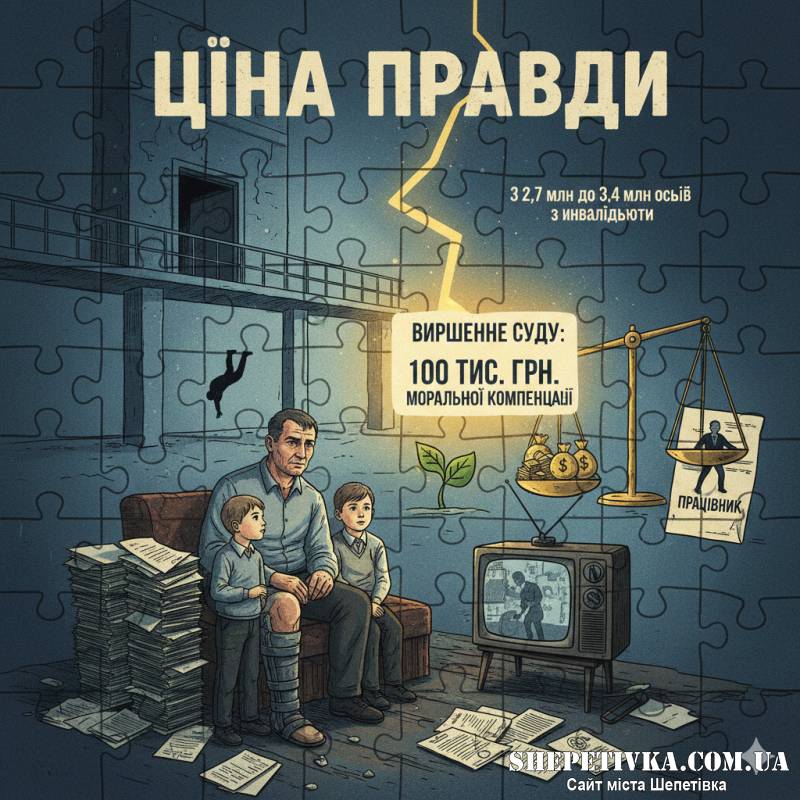Одинокий батько Микола Захарець отримав інвалідність, проте зміг добитися компенсації.